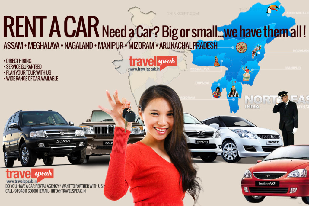 Car for Rental & Hire in Guwahati, Assam, Meghalaya, Nagaland, Arunachal